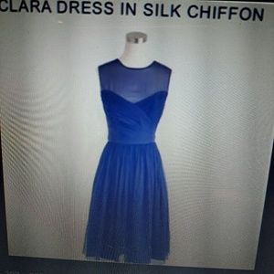 JCrew Clara silk chiffon dress